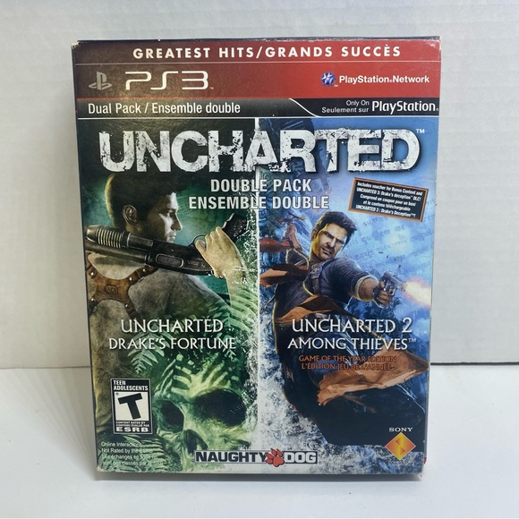 Uncharted 1 & 2 PS3 Dual Game Pack Bundle With Case - Picture 2 of 7